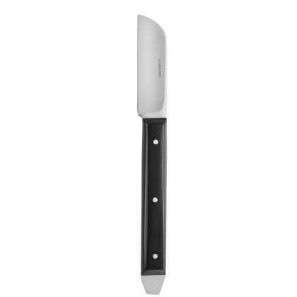 Coricama Italy - Plaster / Wax / Alginate Knife Gritmann N.12R 170mm - Stainless Steel - Black Plastic Handle 820180 - 1pc